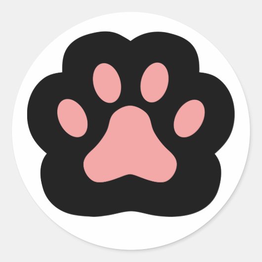 Cute Kawaii Cat Paw Envelope Sealer Sticker (Voorkant)