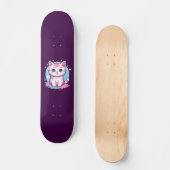 Cute Kawaii Cat Persoonlijk Skateboard (Voorkant)