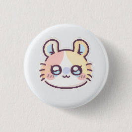 Cute Kawaii Cat Pin – Adorable Kitty Button Badge