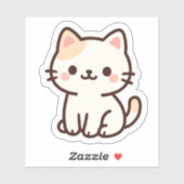 Cute Kawaii Cat Sticker (Vel)