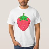 Cute Kawaii Cat T-Shirt - STRAWBERRY CAT (Voorkant)