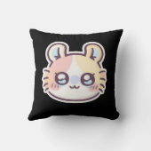Cute Kawaii Cat Throw Pillow – Adorable Kitty  Kussen (Achterkant)