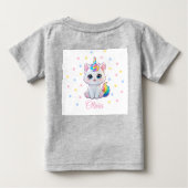 Cute Kawaii Caticorn Baby T-shirt  (Achterkant)