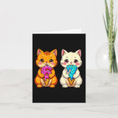 Cute Kawaii Cats Neko 67 Drip Meme Funny Six Seven Kaart (Voorkant)