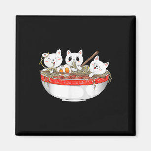 Cute Kawaii Cats Ramen Noodles Anime Japanse kat Magneet