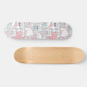 Cute Kawaii Cats with Hearts Persoonlijk Skateboard (Horizontaal)