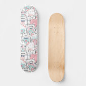 Cute Kawaii Cats with Hearts Persoonlijk Skateboard (Voorkant)