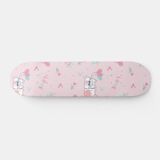 Cute Kawaii Cats with Hearts Persoonlijk Skateboard (Horizontaal)