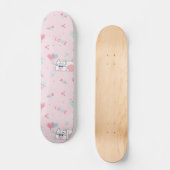 Cute Kawaii Cats with Hearts Persoonlijk Skateboard (Voorkant)