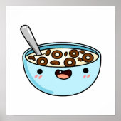 Cute Kawaii Cereal Poster (Voorkant)