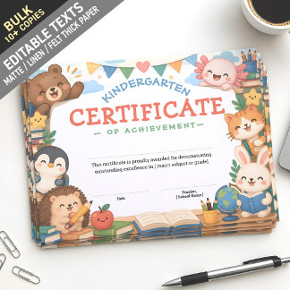 Cute Kawaii Chibi Dierenklas Aangepaste Kinderen D Briefhoofd