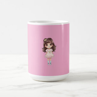 Cute Kawaii Chibi Girl Mug Koffiemok