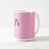 Cute Kawaii Chibi Girl Mug Koffiemok (Voorkant rechts)