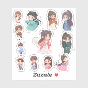 Cute Kawaii Chibi Karakter Stickers