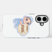 Cute Kawaii Chibi Nurse Giant Coffee Fuel Case-Mate iPhone Case (Achterkant (horizontaal))