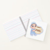 Cute Kawaii Chibi Nurse Giant Coffee Fuel Magnet Notitieboek (Binnen)