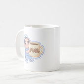 Cute Kawaii Chibi Nurse Giant Coffee Fuel Mug Koffiemok (Voorkant links)