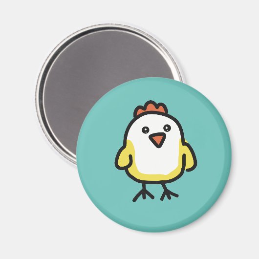 Cute Kawaii Chicken Chick Magneet (Voorkant / Achterkant)