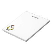 Cute Kawaii Chicken Chick Notitieblok (Linkerzijde)