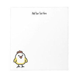 Cute Kawaii Chicken Chick Notitieblok