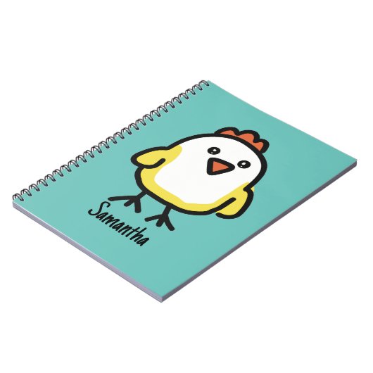 Cute Kawaii Chicken Chick Notitieboek (Linkerzijde)