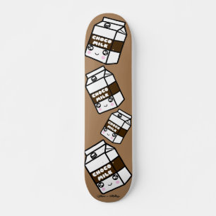 Cute Kawaii Chocolate Milk Sweet Dairy Design Girl Persoonlijk Skateboard