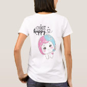 Cute Kawaii “Choose Happy”  – Adorable Posi T-shirt (Achterkant)