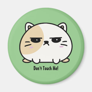 Cute Kawaii Chubby Angry Mochi Cat Magneet