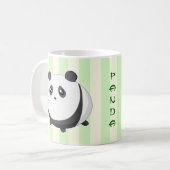Cute Kawaii chubby panda beer Koffiemok (Voorkant links)