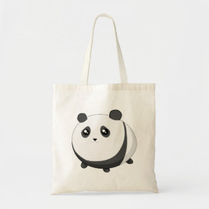 Cute Kawaii chubby panda beer Tote Bag
