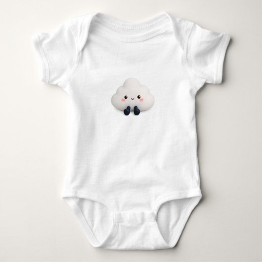 Cute Kawaii Cloud Baby Rompertje (Voorkant)