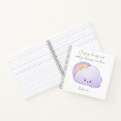 Cute Kawaii Cloud en Rainbow Notitieboek (Binnen)