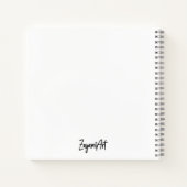 Cute Kawaii Cloud en Rainbow Notitieboek (Achterkant)