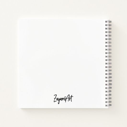 Cute Kawaii Cloud en Rainbow Notitieboek (Achterkant)