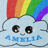 Cute Kawaii Cloud Rainbow Drawing Children's Legpuzzel