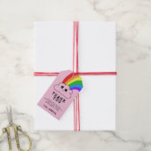 Cute Kawaii Cloud Rainbow Kind Birthday Dank u Cadeaulabel (Met Touw)