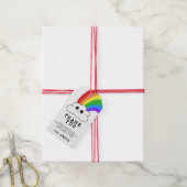Cute Kawaii Cloud Rainbow Kind Birthday Dank u Cadeaulabel (Met Touw)