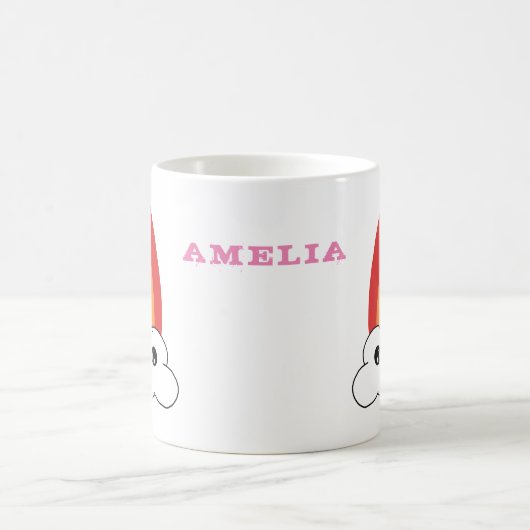 Cute Kawaii Cloud Rainbow Kind Name Koffiemok (Center)