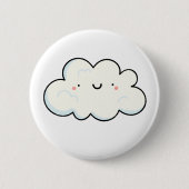 Cute Kawaii Cloud Ronde Button 5,7 Cm (Voorkant)