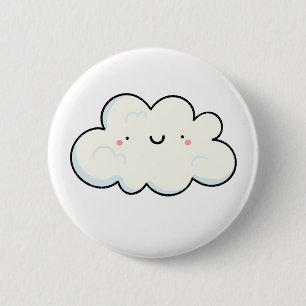 Cute Kawaii Cloud Ronde Button 5,7 Cm