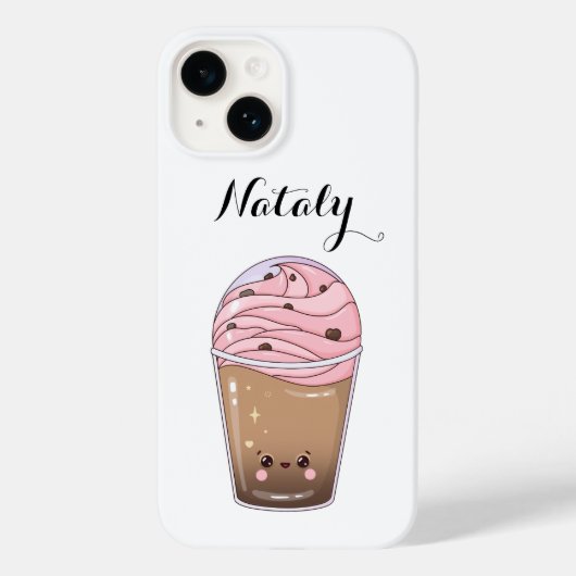 Cute Kawaii Coffee Case-Mate iPhone Case (Achterkant)