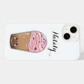 Cute Kawaii Coffee Case-Mate iPhone Case (Achterkant (horizontaal))