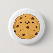 Cute Kawaii Cookie Ronde Button 5,7 Cm (Voorkant)