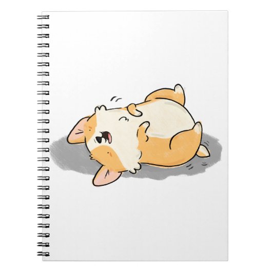 Cute Kawaii Corgi Dog Notitieboek (Voorkant)