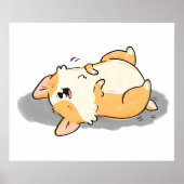 Cute Kawaii Corgi Dog Poster (Voorkant)