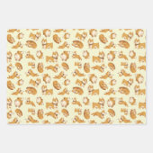 Cute Kawaii corgi puppy dog Inpakpapier Vel (Voorkant 3)