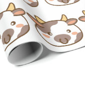 Cute Kawaii Cow Cadeaupapier (Rol Hoek)