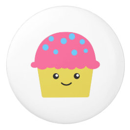 Cute Kawaii Cupcake Keramische Knop