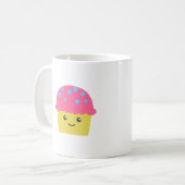 Cute Kawaii Cupcake Koffiemok (Voorkant links)