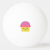 Cute Kawaii Cupcake Pingpongbal (Achterkant)